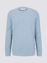 Gemustertes Sweatshirt - Männer - blue organic leaf print Gemustertes Sweatshirt - Männer - blue organic leaf print - 7 - TOM TAILOR Denim