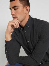 Fein gemustertes Hemd - Männer - black by burgundy white dobby Fein gemustertes Hemd - Männer - black by burgundy white dobby - 9 - TOM TAILOR