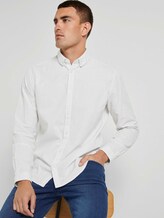 Fein gemustertes Hemd - Männer - off white with blue navy dobby Fein gemustertes Hemd - Männer - off white with blue navy dobby - 5 - TOM TAILOR