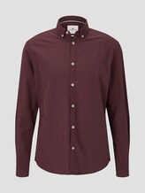 Fein gemustertes Hemd - Männer - burgundy with blue white dobby Fein gemustertes Hemd - Männer - burgundy with blue white dobby - 7 - TOM TAILOR