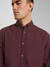 Fein gemustertes Hemd - Männer - burgundy with blue white dobby Fein gemustertes Hemd - Männer - burgundy with blue white dobby - 9 - TOM TAILOR