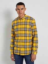 Kariertes Hemd - Männer - mustard multicolor check Kariertes Hemd - Männer - mustard multicolor check - 1 - TOM TAILOR Denim