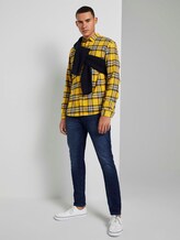 Kariertes Hemd - Männer - mustard multicolor check Kariertes Hemd - Männer - mustard multicolor check - 3 - TOM TAILOR Denim