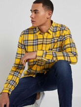 Kariertes Hemd - Männer - mustard multicolor check Kariertes Hemd - Männer - mustard multicolor check - 5 - TOM TAILOR Denim