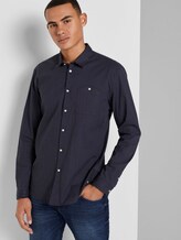 Gemustertes Stretch-Hemd - Männer - navy grid triangle print Gemustertes Stretch-Hemd - Männer - navy grid triangle print - 5 - TOM TAILOR Denim