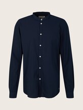Stehkragenhemd mit feiner Struktur - Männer - navy small dobby Stehkragenhemd mit feiner Struktur - Männer - navy small dobby - 7 - TOM TAILOR Denim