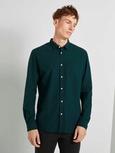 Gemustertes Hemd Slim Fit - Männer - navy green mini vichy Gemustertes Hemd Slim Fit - Männer - navy green mini vichy - 1 - TOM TAILOR Denim