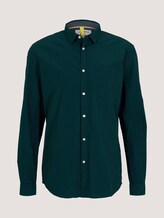 Gemustertes Hemd Slim Fit - Männer - navy green mini vichy Gemustertes Hemd Slim Fit - Männer - navy green mini vichy - 7 - TOM TAILOR Denim