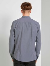 Gemustertes Hemd Slim Fit - Männer - navy white mini vichy Gemustertes Hemd Slim Fit - Männer - navy white mini vichy - 2 - TOM TAILOR Denim