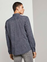 Feines Slim Fit Hemd - Männer - Black Iris Blue Feines Slim Fit Hemd - Männer - Black Iris Blue - 2 - TOM TAILOR Denim