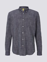 Feines Slim Fit Hemd - Männer - Black Iris Blue Feines Slim Fit Hemd - Männer - Black Iris Blue - 7 - TOM TAILOR Denim