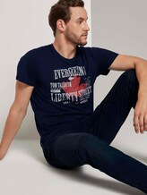 Print T-Shirt - Männer - Sky Captain Blue Print T-Shirt - Männer - Sky Captain Blue - 5 - TOM TAILOR