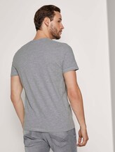 Print T-Shirt - Männer - Middle Grey Melange Print T-Shirt - Männer - Middle Grey Melange - 2 - TOM TAILOR
