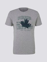Print T-Shirt - Männer - Middle Grey Melange Print T-Shirt - Männer - Middle Grey Melange - 7 - TOM TAILOR