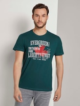Print T-Shirt - Männer - Stroke Green Print T-Shirt - Männer - Stroke Green - 1 - TOM TAILOR