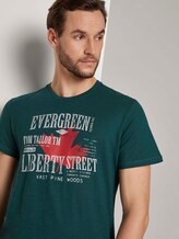 Print T-Shirt - Männer - Stroke Green Print T-Shirt - Männer - Stroke Green - 9 - TOM TAILOR