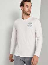 Langarmshirt mit Brustprint - Männer - Light Marsmallow Langarmshirt mit Brustprint - Männer - Light Marsmallow - 5 - TOM TAILOR