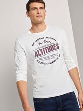 Langarmshirt mit Print - Männer - Off White Langarmshirt mit Print - Männer - Off White - 5 - TOM TAILOR