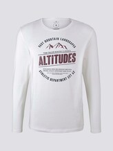 Langarmshirt mit Print - Männer - Off White Langarmshirt mit Print - Männer - Off White - 7 - TOM TAILOR
