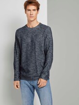 Meliertes Langarmshirt - Männer - Sky Captain Blue Meliertes Langarmshirt - Männer - Sky Captain Blue - 5 - TOM TAILOR