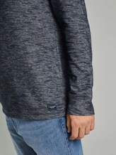 Meliertes Langarmshirt - Männer - Sky Captain Blue Meliertes Langarmshirt - Männer - Sky Captain Blue - 9 - TOM TAILOR