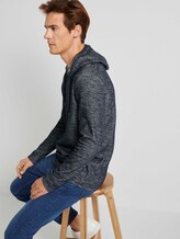 Meliertes Langarmshirt mit Kapuze - Männer - Sky Captain Blue Meliertes Langarmshirt mit Kapuze - Männer - Sky Captain Blue - 5 - TOM TAILOR