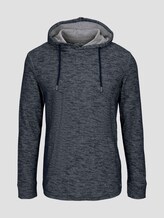 Meliertes Langarmshirt mit Kapuze - Männer - Sky Captain Blue Meliertes Langarmshirt mit Kapuze - Männer - Sky Captain Blue - 7 - TOM TAILOR