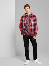 Meliertes Langarmshirt mit Kapuze - Männer - Dusty Wildberry Red Meliertes Langarmshirt mit Kapuze - Männer - Dusty Wildberry Red - 3 - TOM TAILOR