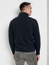 Fleece jas met opstaande kraag - Mannen - Sky Captain Blue Fleece jas met opstaande kraag - Mannen - Sky Captain Blue - 2 - TOM TAILOR