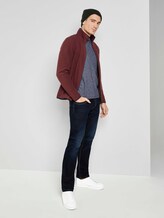 Fleecejacke mit Stehkragen - Männer - Dusty Wildberry Red Fleecejacke mit Stehkragen - Männer - Dusty Wildberry Red - 3 - TOM TAILOR