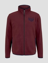 Fleecejacke mit Stehkragen - Männer - Dusty Wildberry Red Fleecejacke mit Stehkragen - Männer - Dusty Wildberry Red - 7 - TOM TAILOR
