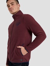 Fleecejacke mit Stehkragen - Männer - Dusty Wildberry Red Fleecejacke mit Stehkragen - Männer - Dusty Wildberry Red - 9 - TOM TAILOR