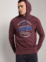 Hoodie mit Print - Männer - Dusty Wildberry Red Hoodie mit Print - Männer - Dusty Wildberry Red - 5 - TOM TAILOR