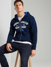 Sweatjacke mit Print - Männer - Sky Captain Blue Sweatjacke mit Print - Männer - Sky Captain Blue - 5 - TOM TAILOR