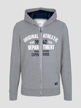 Sweatjacke mit Print - Männer - Middle Grey Melange Sweatjacke mit Print - Männer - Middle Grey Melange - 7 - TOM TAILOR
