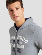 Sweatjacke mit Print - Männer - Middle Grey Melange Sweatjacke mit Print - Männer - Middle Grey Melange - 9 - TOM TAILOR