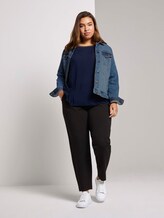 3/4-Arm Shirt im Materialmix - Frauen - Sky Captain Blue 3/4-Arm Shirt im Materialmix - Frauen - Sky Captain Blue - 3 - My True Me