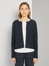 Kurzer Strick-Cardigan - Frauen - Sky Captain Blue Kurzer Strick-Cardigan - Frauen - Sky Captain Blue - 1 - TOM TAILOR
