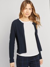 Kurzer Strick-Cardigan - Frauen - Sky Captain Blue Kurzer Strick-Cardigan - Frauen - Sky Captain Blue - 5 - TOM TAILOR
