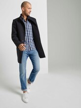 Klassisches Karohemd - Männer - navy offwhite space yarn check Klassisches Karohemd - Männer - navy offwhite space yarn check - 3 - TOM TAILOR