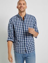 Klassisches Karohemd - Männer - navy offwhite space yarn check Klassisches Karohemd - Männer - navy offwhite space yarn check - 5 - TOM TAILOR