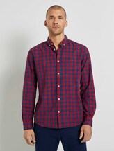 Klassisches Karohemd - Männer - red navy space yarn check Klassisches Karohemd - Männer - red navy space yarn check - 1 - TOM TAILOR