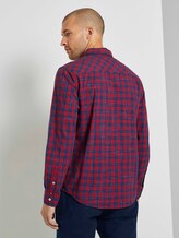 Klassisches Karohemd - Männer - red navy space yarn check Klassisches Karohemd - Männer - red navy space yarn check - 2 - TOM TAILOR