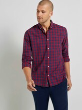 Klassisches Karohemd - Männer - red navy space yarn check Klassisches Karohemd - Männer - red navy space yarn check - 5 - TOM TAILOR