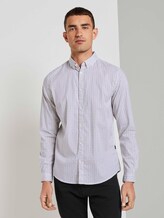 Gemustertes Slim Fit Hemd - Männer - white colourful squares design Gemustertes Slim Fit Hemd - Männer - white colourful squares design - 1 - TOM TAILOR