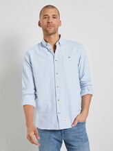 Fein gemustertes Hemd - Männer - light blue scattered design Fein gemustertes Hemd - Männer - light blue scattered design - 1 - TOM TAILOR
