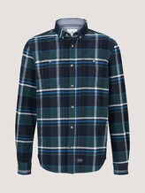 Kariertes Hemd mit Brusttaschen - Männer - green blue shades check Kariertes Hemd mit Brusttaschen - Männer - green blue shades check - 7 - TOM TAILOR