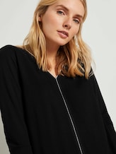 Langarmshirt im Materialmix - Frauen - Deep Black Langarmshirt im Materialmix - Frauen - Deep Black - 9 - TOM TAILOR