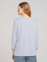 Sweatshirt mit melierter Innenseite - Frauen - comfort grey melange Sweatshirt mit melierter Innenseite - Frauen - comfort grey melange - 2 - TOM TAILOR