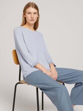 Sweatshirt mit melierter Innenseite - Frauen - comfort grey melange Sweatshirt mit melierter Innenseite - Frauen - comfort grey melange - 5 - TOM TAILOR